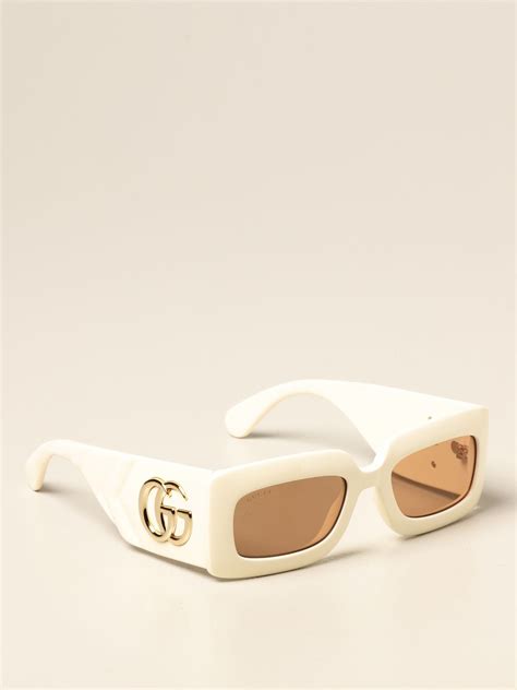 white sunglasses gucci|white gucci sunglasses for women.